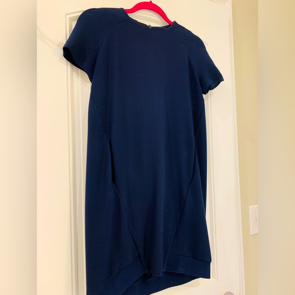 Zara Trafaluc Bleu Marine Dress with front pockets  - SMALL
